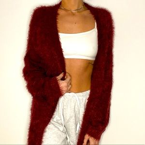Maroon Cardigan